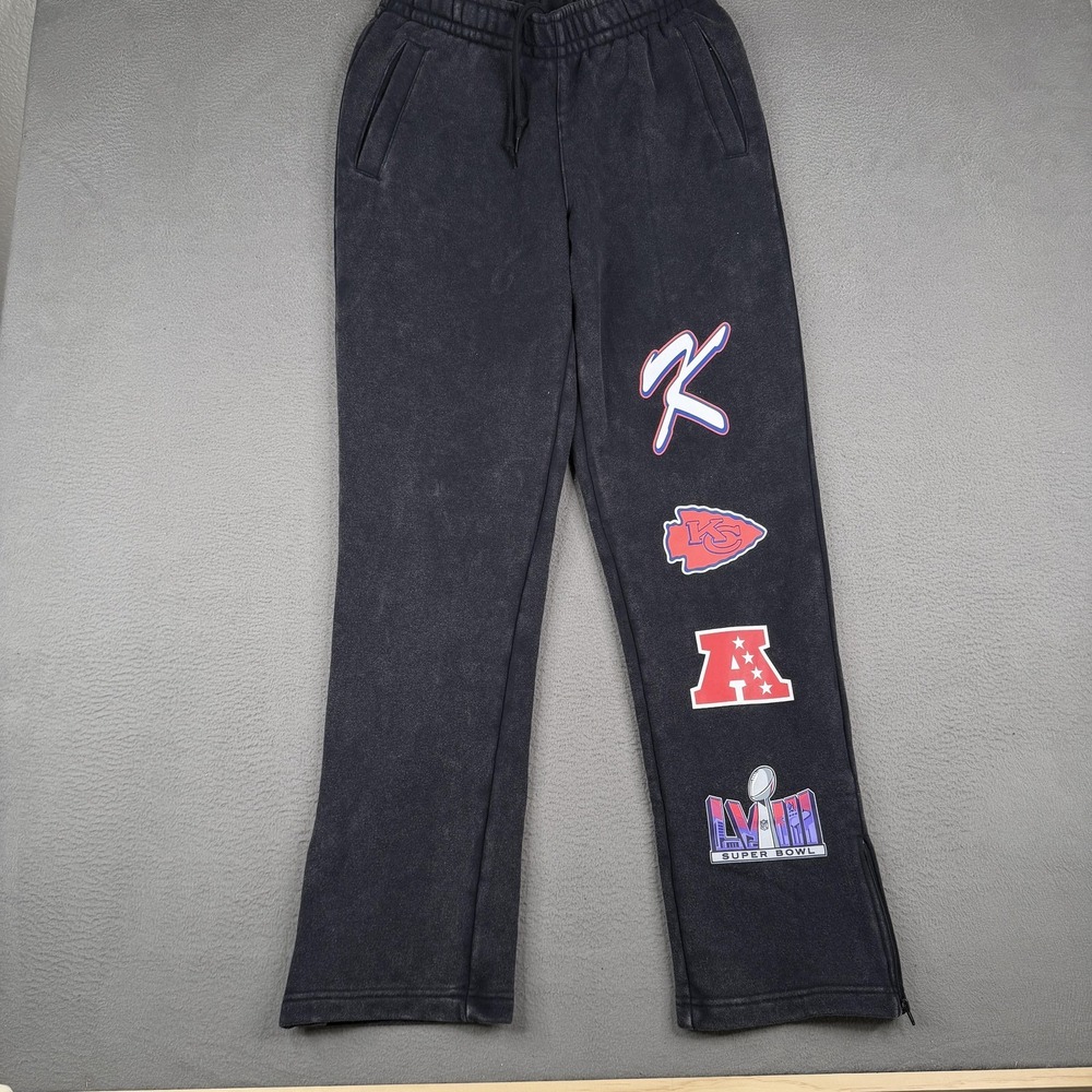 Kansas City Chiefs Pants Mens Medium Gray NFL New Era Super Bowl LVIII $75